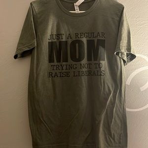 Green “Mom” shirt